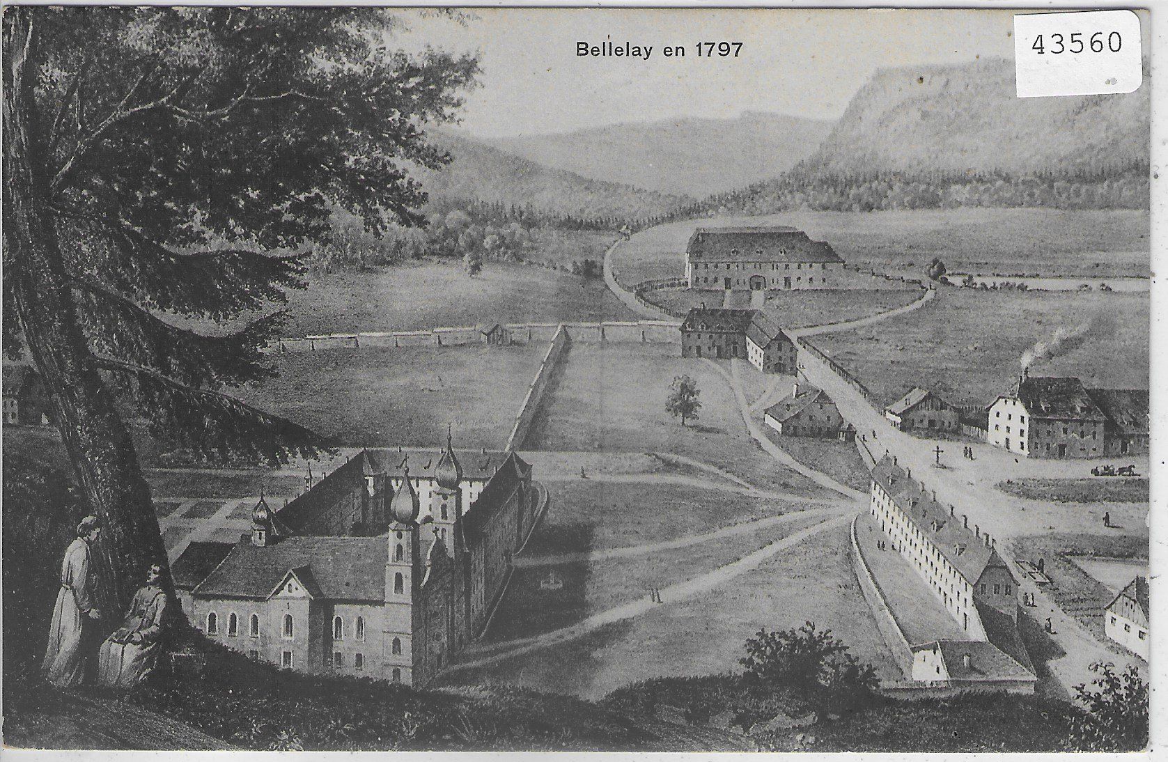 Cartoline postali: Bellelay en 1797 – Usato da Ettingen venduto da Kartenplanet