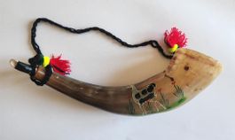 lautes Blashorn Rufhorn aus Peru, Neu!!