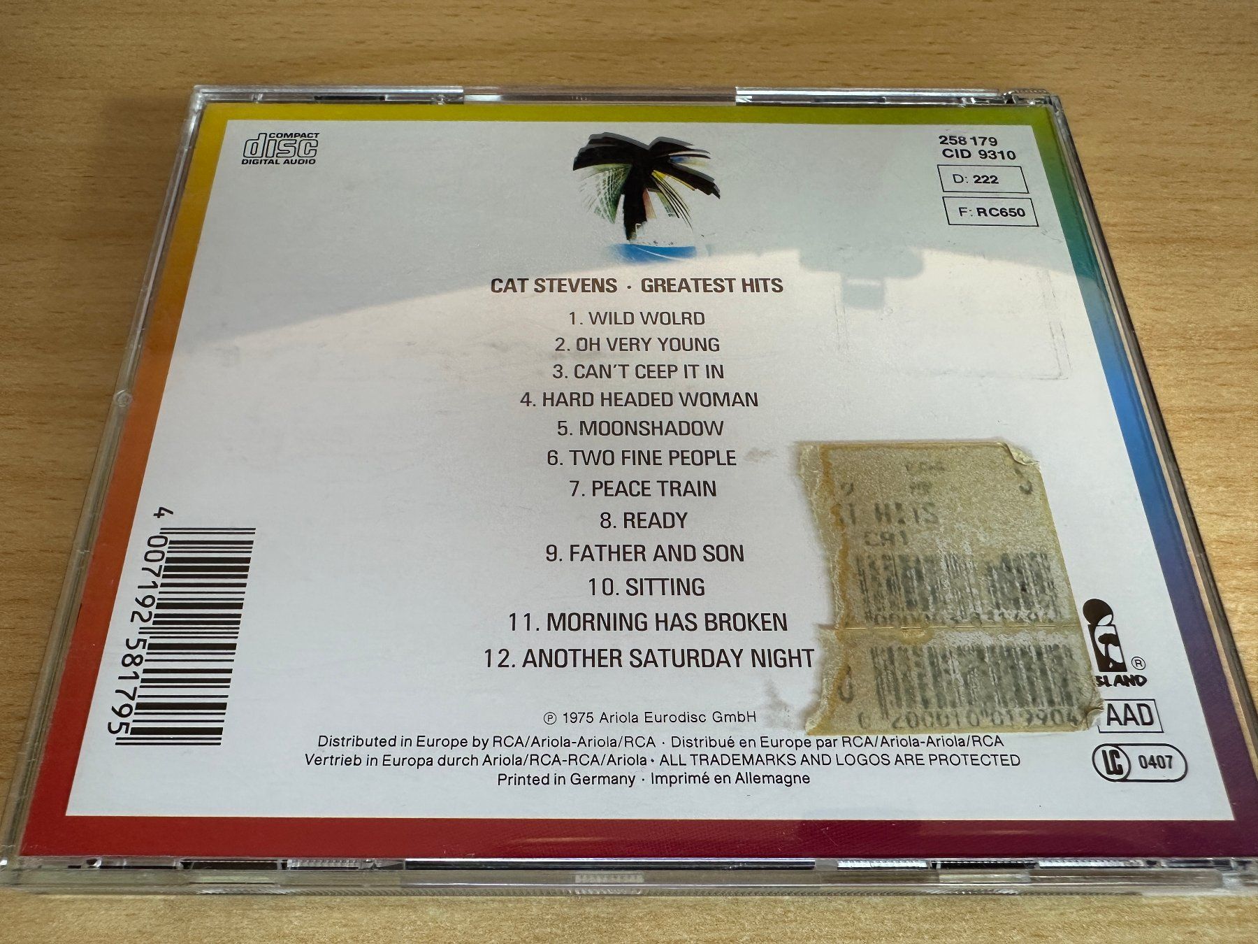 CD: Cat Stevens – Greatest Hits – Usato da Rikon im Tösstal venduto da Alpenmutz 1