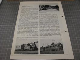 Bilder, Fotos und Text zur Frauenfeld-Will Bahn, aufgeklebt
