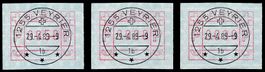 ATM 6AIII b Satz 50 / 80 / 90 Vollstempel
