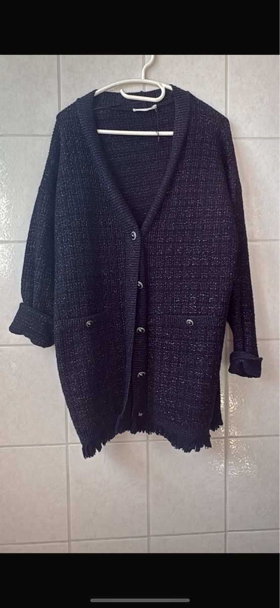 Mango Giacche: Dunkelblaue Strickjacke / Cardigan, Grösse S – Nuovo (secondo la descrizione) da Blumenstein venduto da JeanineTamara