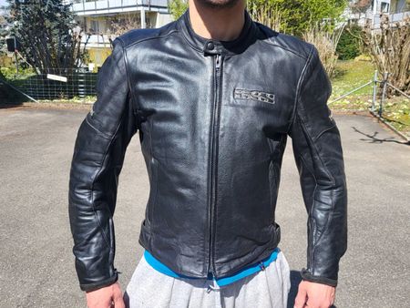 Leather jacket IXS for motorbike size 52