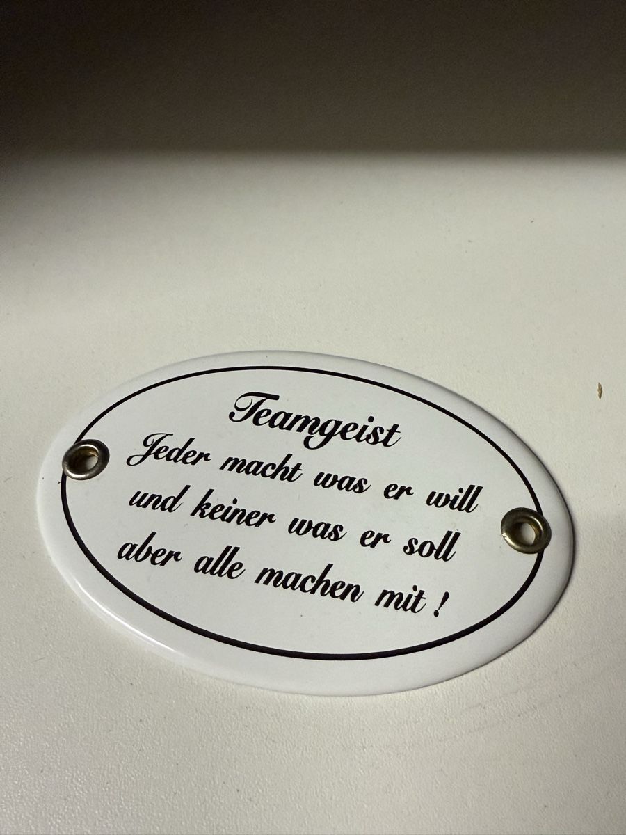 Schilder: Schild "Teamgeist" – Gebraucht aus Affoltern BE von _Kaeser_