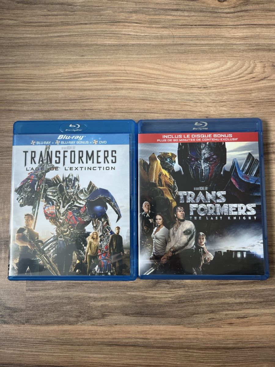 Tutti i DVDs: Transformers 1,2,3,4,5 + Robocop  + 2 autres BR – Usato da Riaz venduto da Palu22 1