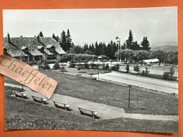 Alte Ansichtskarte HOTEL GURNIGELBAD, Garten mit Bocciabahn