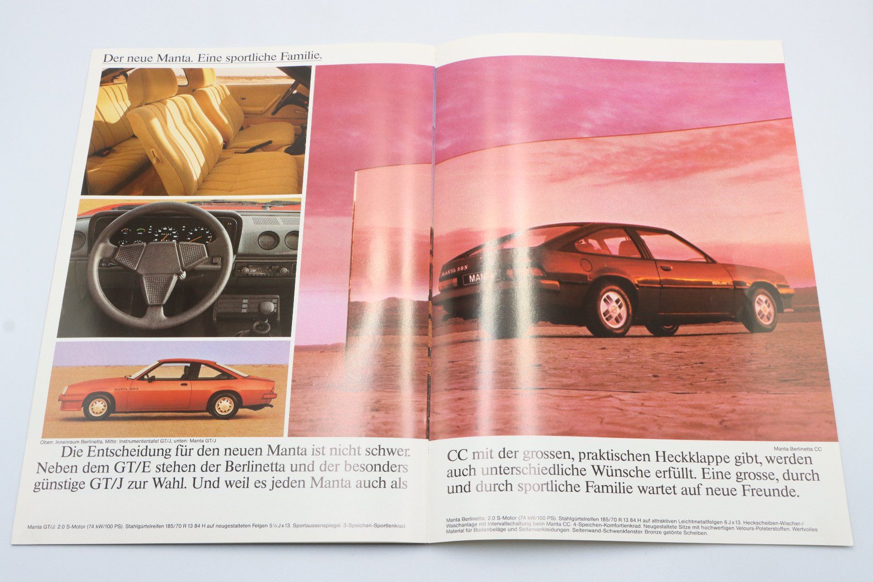 Opel Documenti: Opel Manta 1982 Prospekt – Usato da Bühl b.Aarberg venduto da Collectorpassions 4