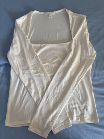 H&M Longsleeve Shirt Weiss