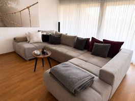 Wohnlandschaft mit Bettfunktion