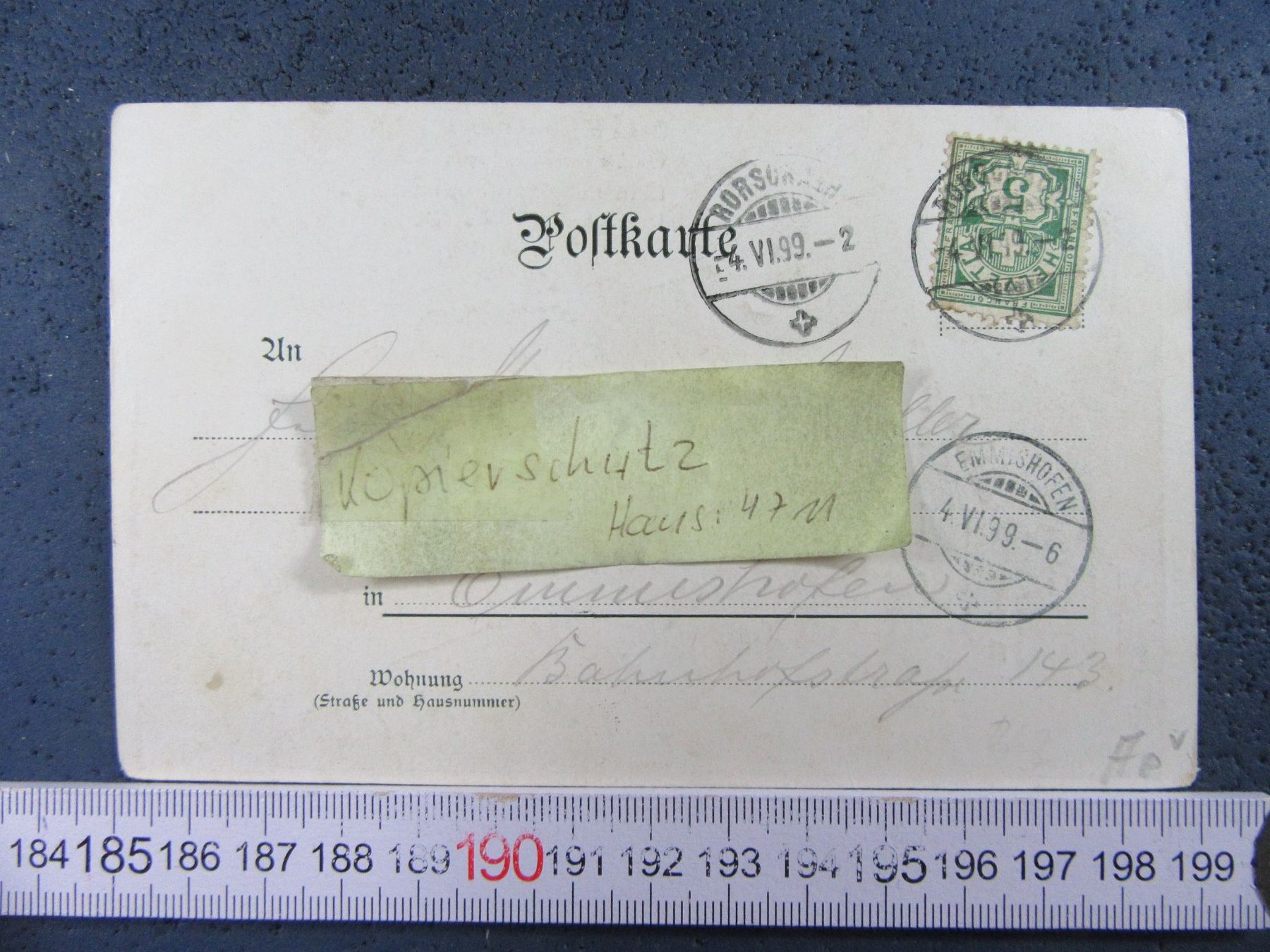 Cartoline postali: AUS DEM APPENZELLERLAND 1899 – Usato da Ettingen venduto da Hausi4711 1