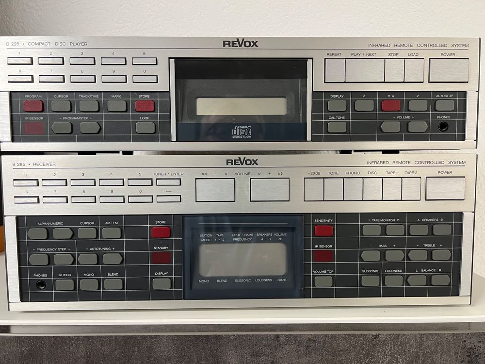 REVOX Hi-Fi-Anlage Receiver B285 + Compact Disc B225 (Gebraucht) in ...