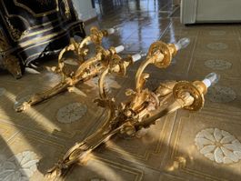 Paar grosse Prunk Appliken, Louis XVI Epoche, Paris um 1775