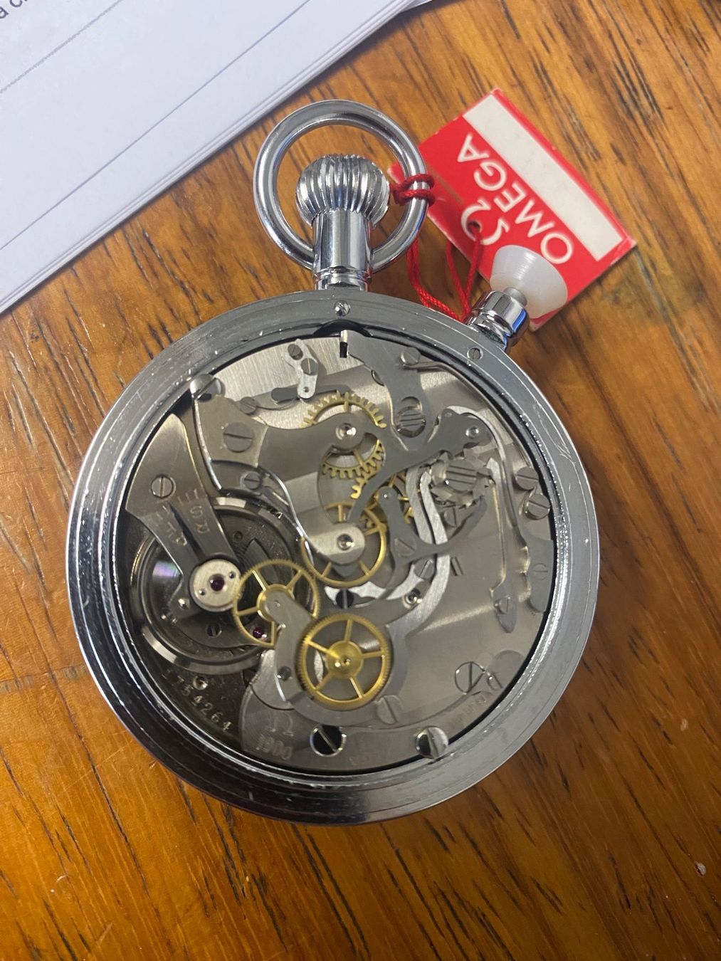 Omega Chronographe rattrappante pocket watch (Gebraucht) in La Chaux-de ...