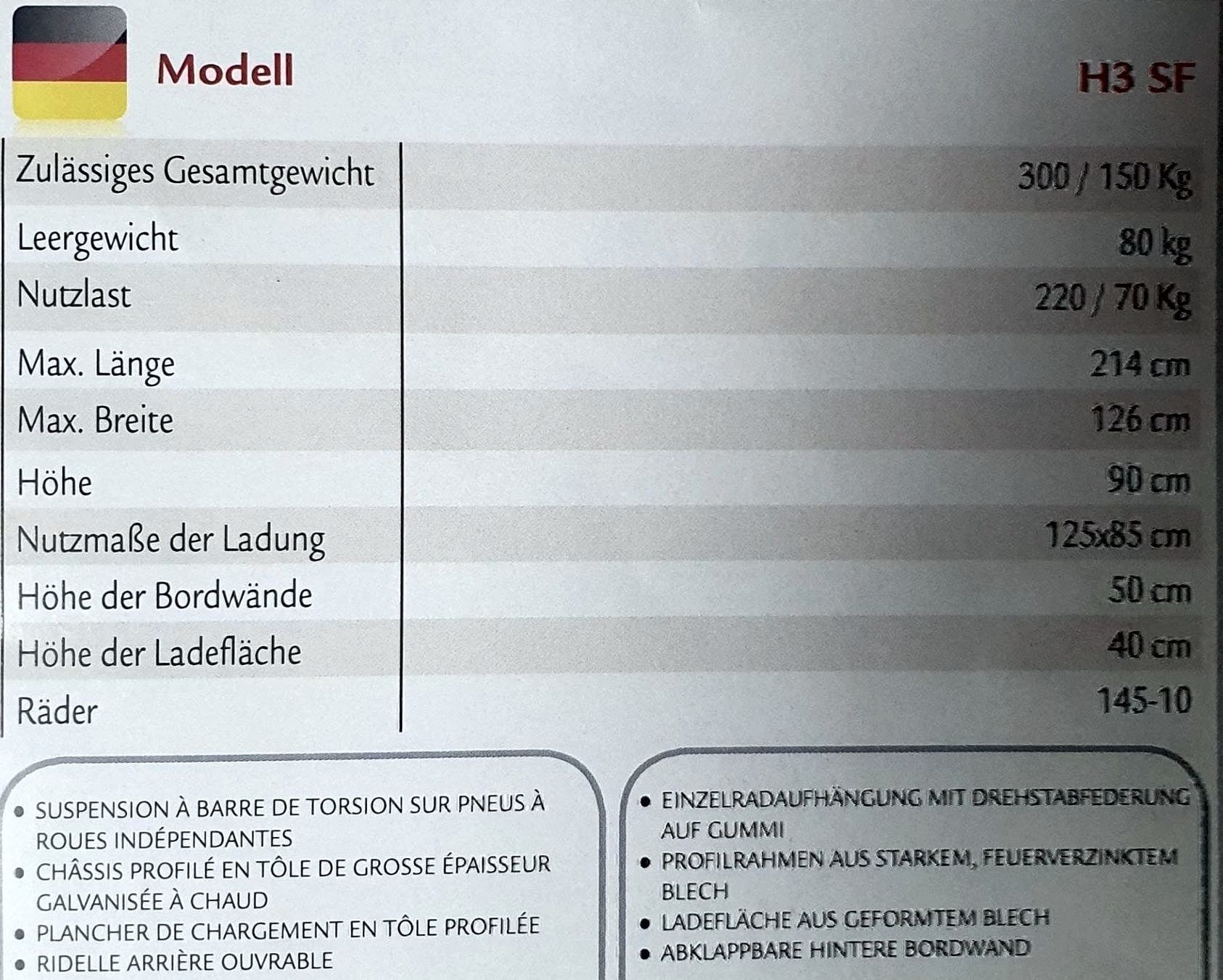 Cresci Rimorchi: Offroad Anhänger für ATV, Side by Side – Nuovo (secondo la descrizione) da Trimmis venduto da 0004 5
