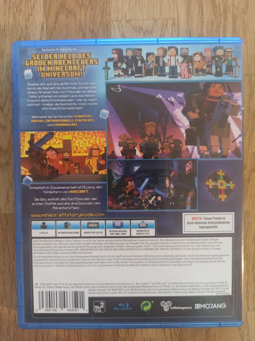 Giochi: Minecraft Story Mode The Complete Adventure PS4 / PS5 – Usato da Oberweningen venduto da mar_87mx 1