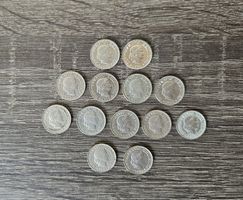Collection 13 pièces 5 centimes 1936-1951 diverse