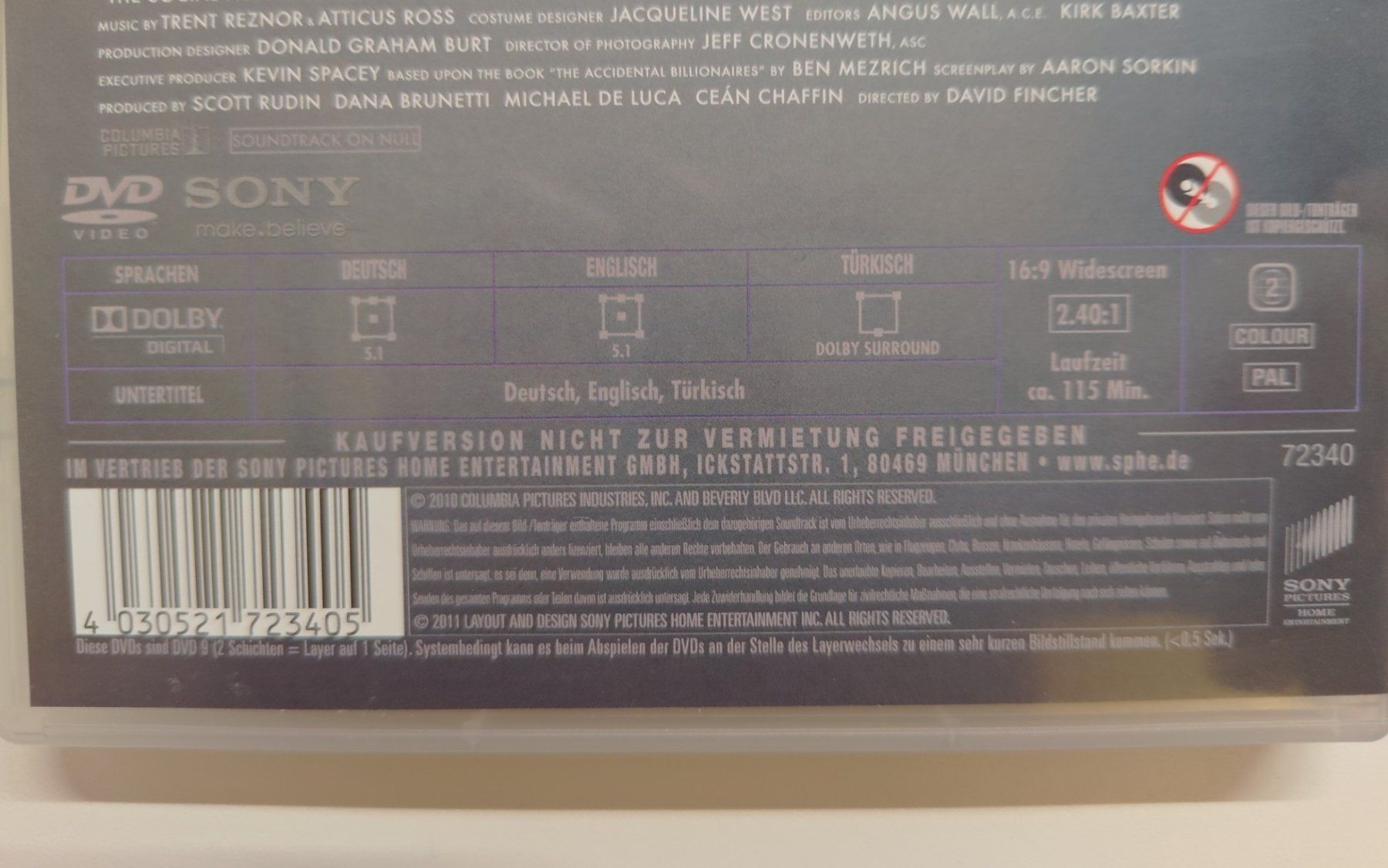 Tutti i DVDs: the social network – Usato da Liestal venduto da Kratzilla 3
