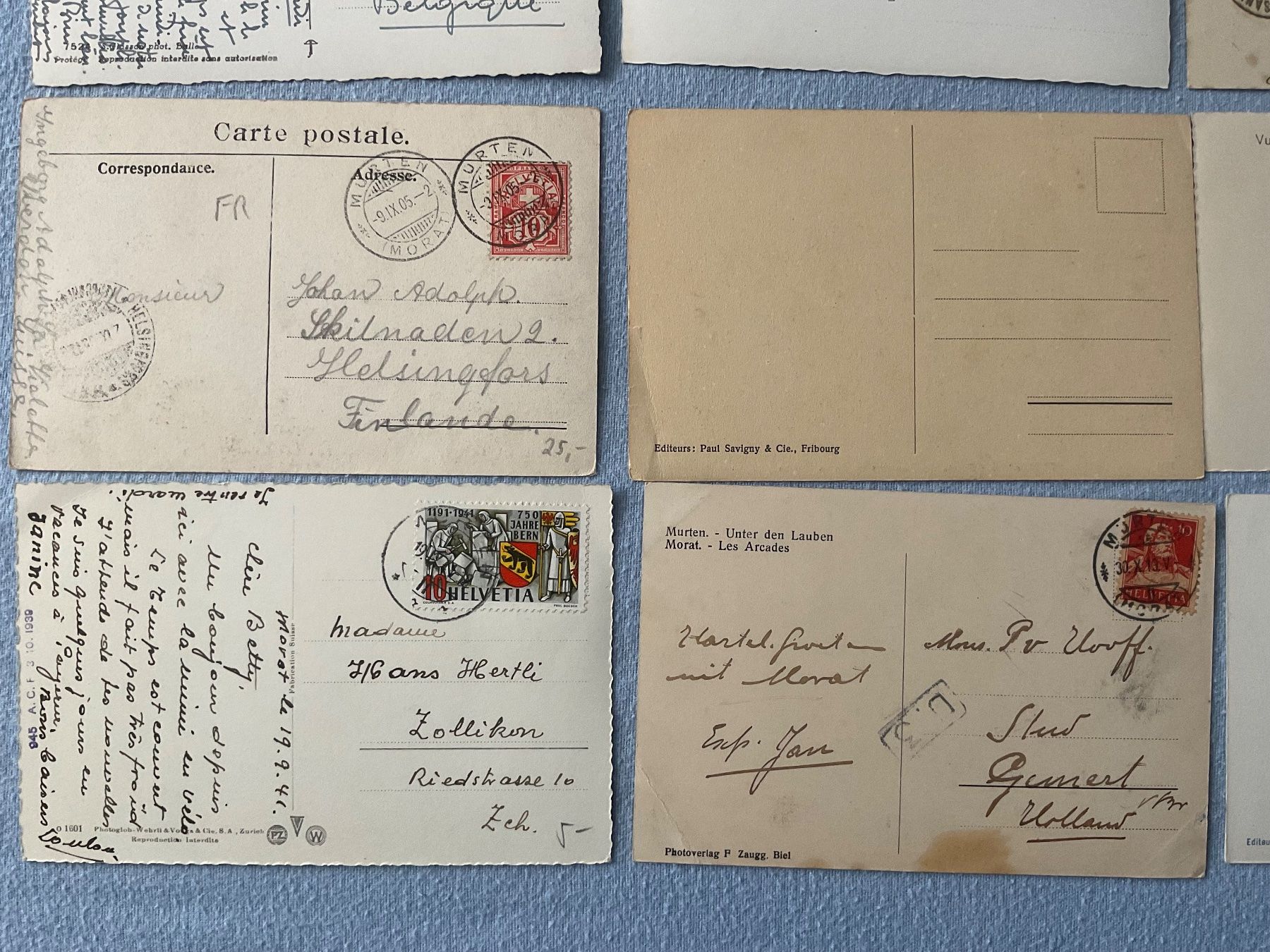 Cartoline postali: 16 AK Kanton Freiburg – Usato da Zürich venduto da tol_b7c7 8