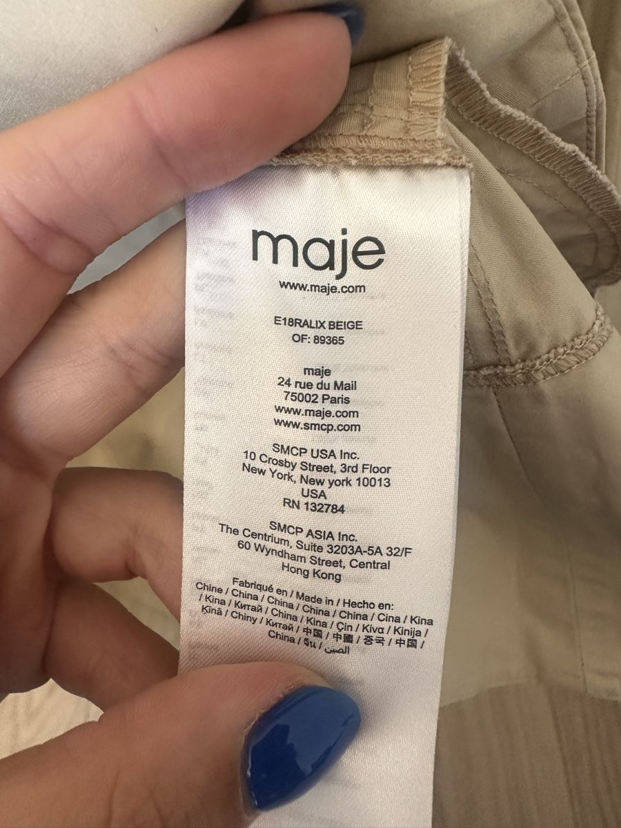 Maje Kleider: Maje beige shirt dress – Gebraucht aus St. Niklausen LU von lau_259n 5