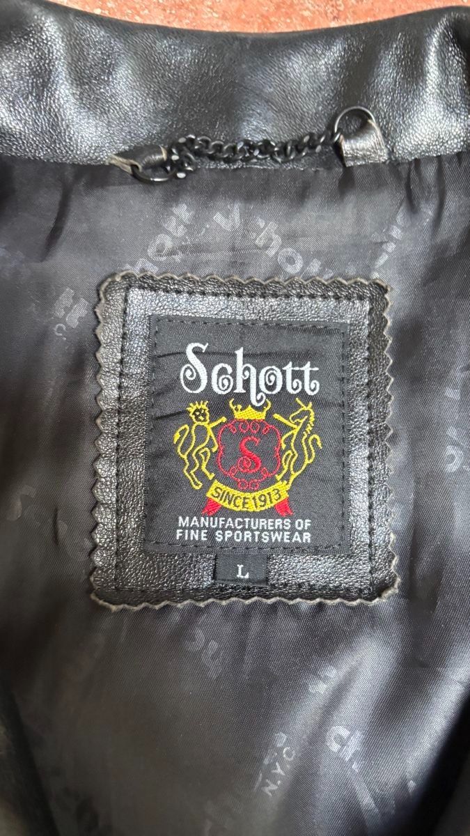 Schott Giacche: Schott Lederjacke Schwarz Size L – Usato da Bellikon venduto da Jake-la-Motta 2