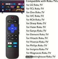 Roku TV Ersatzfernbedienung, universal, schwarz