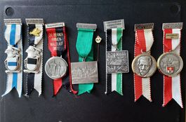 Medaillen: Zug, Freiburg, Bern, Basel, Schweitzer, Reiden