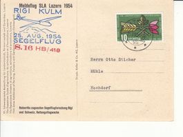 Meldeflug SLA 1954 Segelflug S. 16 Rigi Kulm
