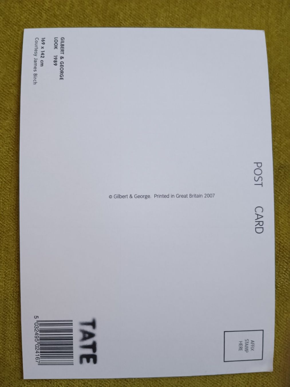 Grafica & Litografie: Gilbert & George - original signiert Kunstpostkarte – Usato da Menziken venduto da Autogramme 1