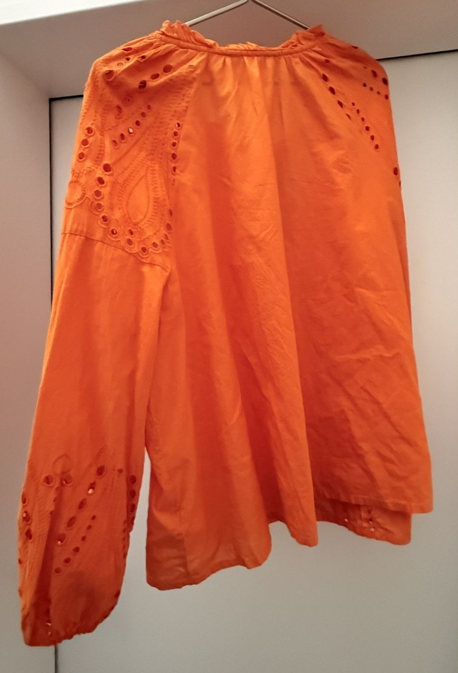 Blusen: Baumwoll-Schlupfbluse - Orange verspielt – Gebraucht aus Lommis von manmarmi 2