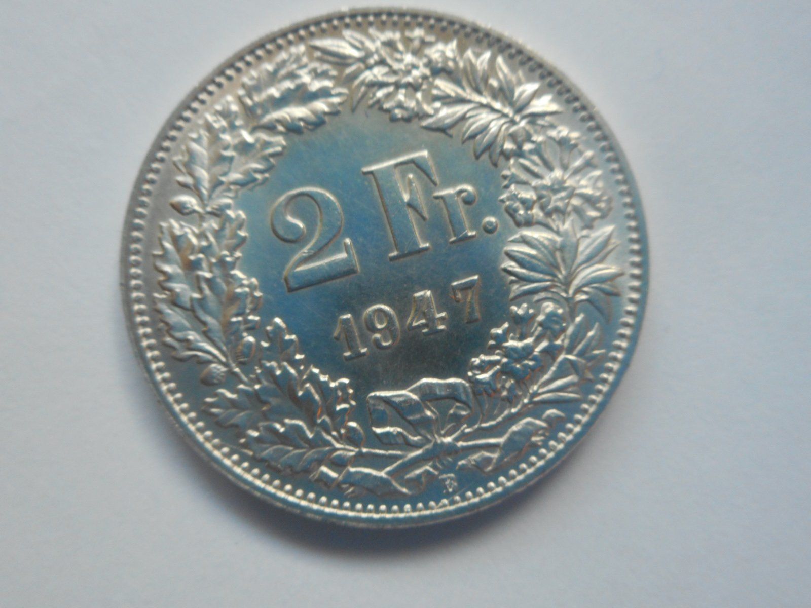 Tutti le monete: 2 Fr. 1947 silber  unz/stgl – Nuovo (secondo la descrizione) da Kriegstetten venduto da pizlad2010 1