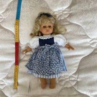 Puppe, Kunststoff, Länge 30 cm, Antik, Alt