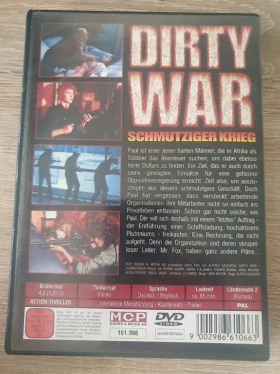 Tutti i DVDs: Dirty War DVD – Usato da Alpnach Dorf venduto da simtok77 1