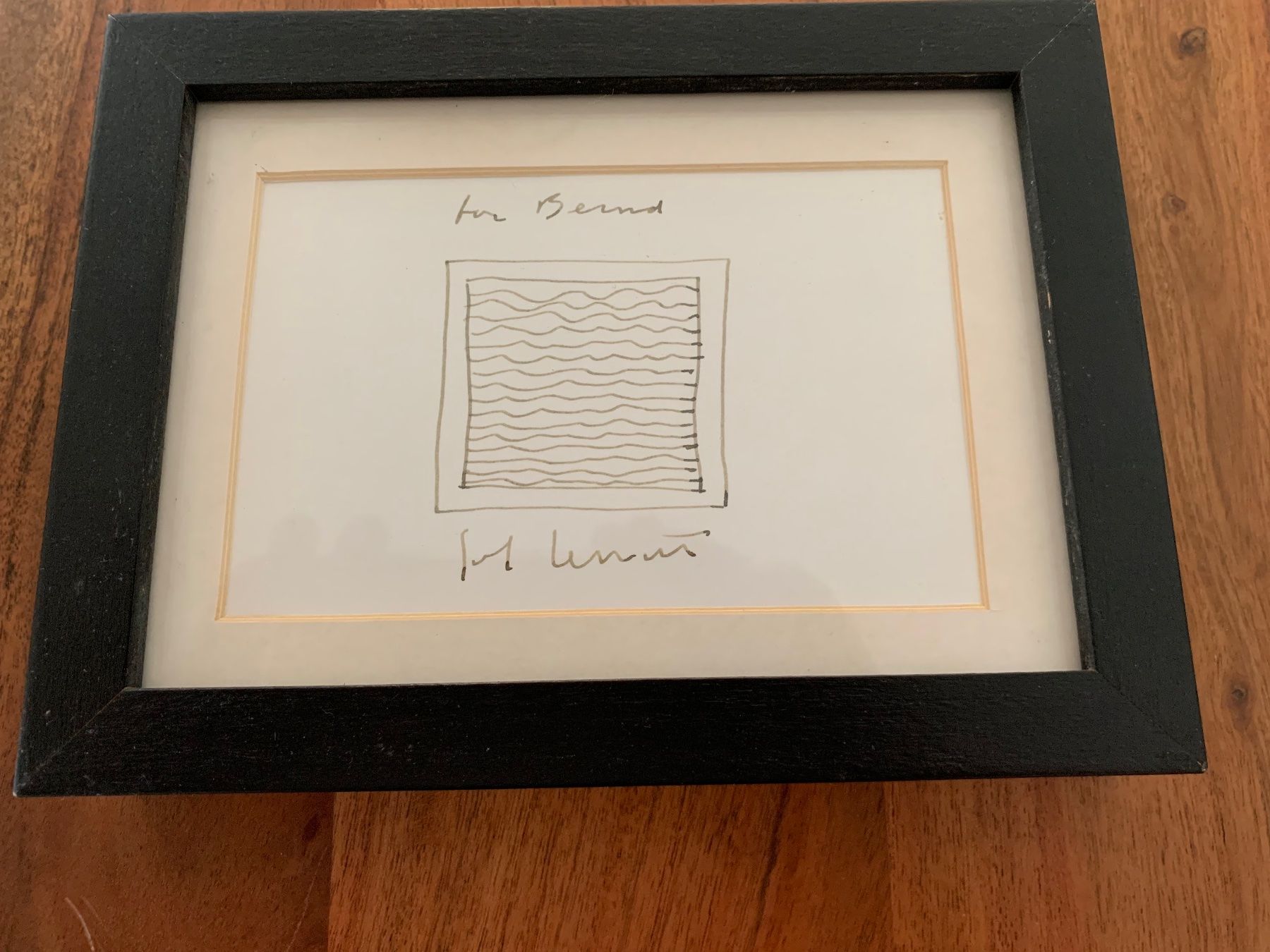 Autogramme: Sol LeWitt Autogramm und Zeichnung – Gebraucht aus Zürich von evas16