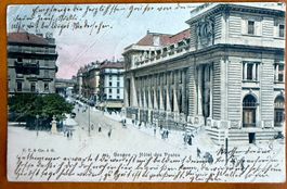 Genève - Hôtel des Postes - Animée 1903