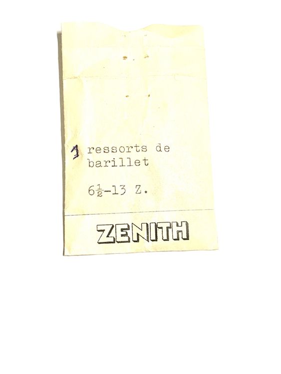 Ressort De Barillet Pour Montre Zenith 11 1/2 LEMNIA 27 Chrono - Pièce Détachée Neuve