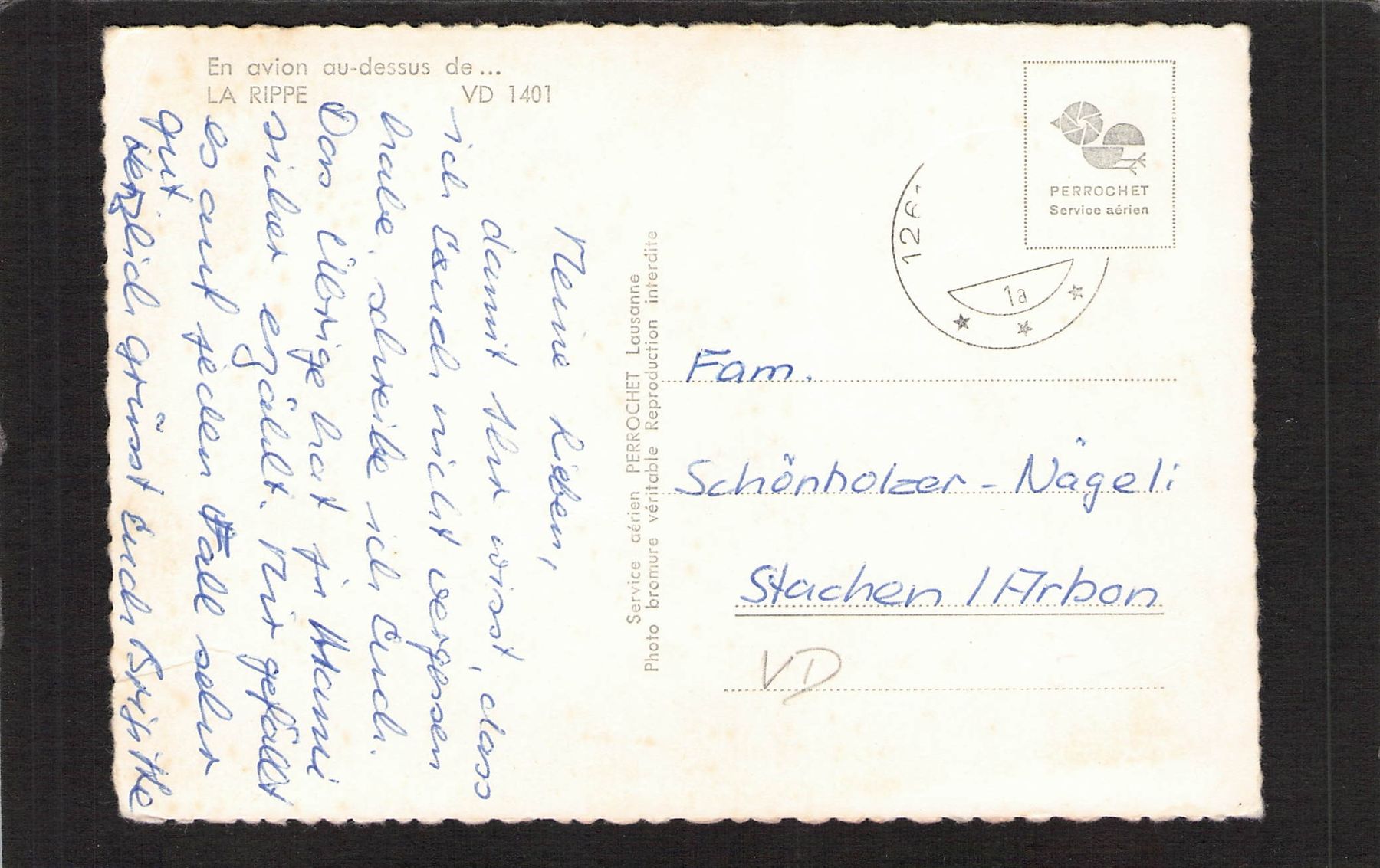 Cartes postales: Flugaufnahme La Rippe VD – D'occasion à Reichenburg par Pipo-67 1