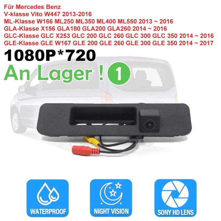 KIMISS 12V Mini Autokamera | 360° CCD Rückfahrkamera Mit Nachtsicht | IP67 Wasserdicht Für Auto & LKW