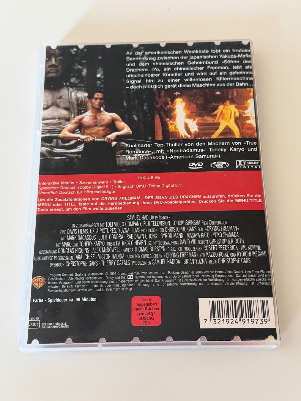 Tous les DVDs: DVD Crying Freeman Der Sohn des Drachen UNCUT – D'occasion à Altstätten SG par sheamus 1