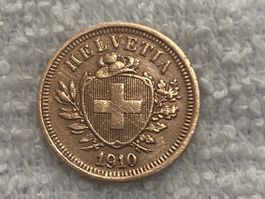 1 centime/Rappen 1910