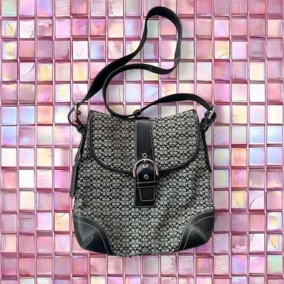 Coach Borse da donna: Vintage Coach monogram bag black – Usato da Spiegel b. Bern venduto da pre1ovedthreads 4