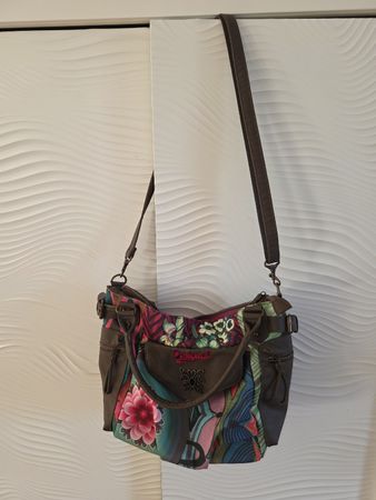 Desigual Tasche bunt Stoff Mix Top! 