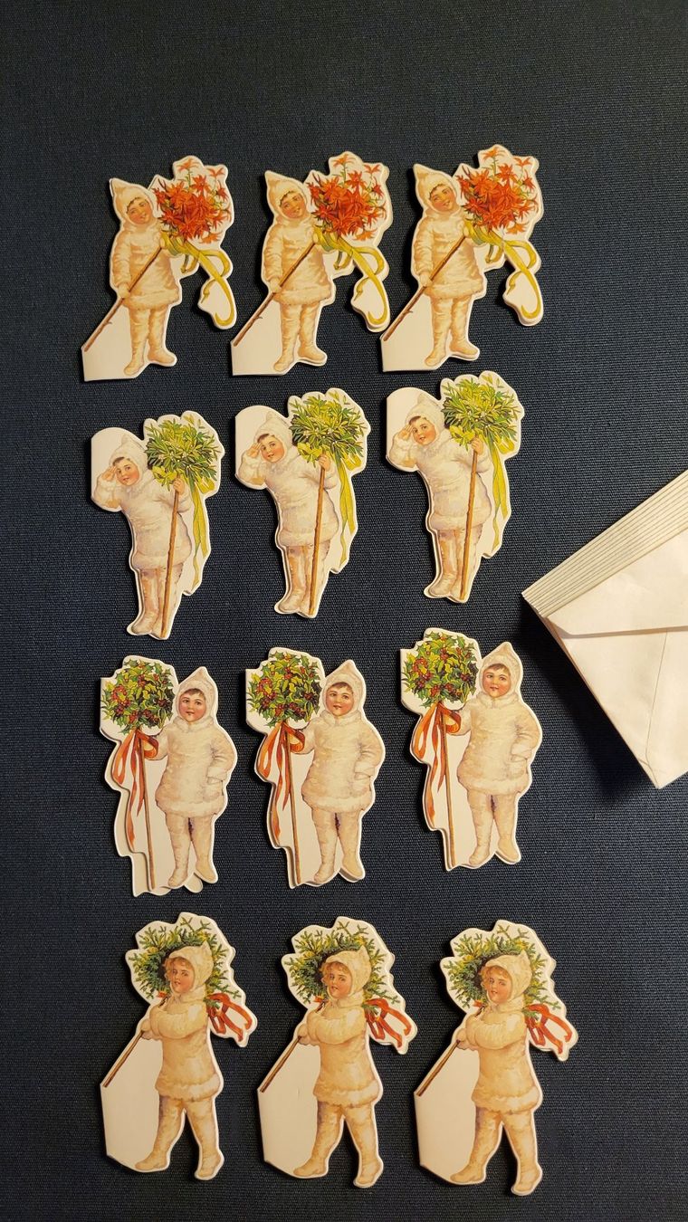 Karten: Weihnachts-Kärtli SNOW CHILDREN – Neu und originalverpackt aus Basel von spinne02