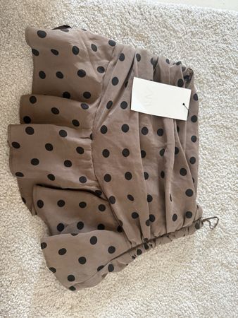 Zara Polka Dots Rock braun Grösse XS neu mit Etikett