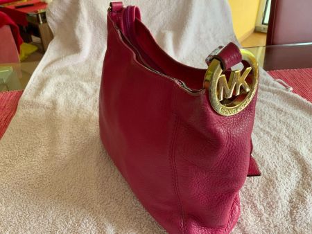 Sac à main en cuir rose bandoulière /Handtasche Michael Kors