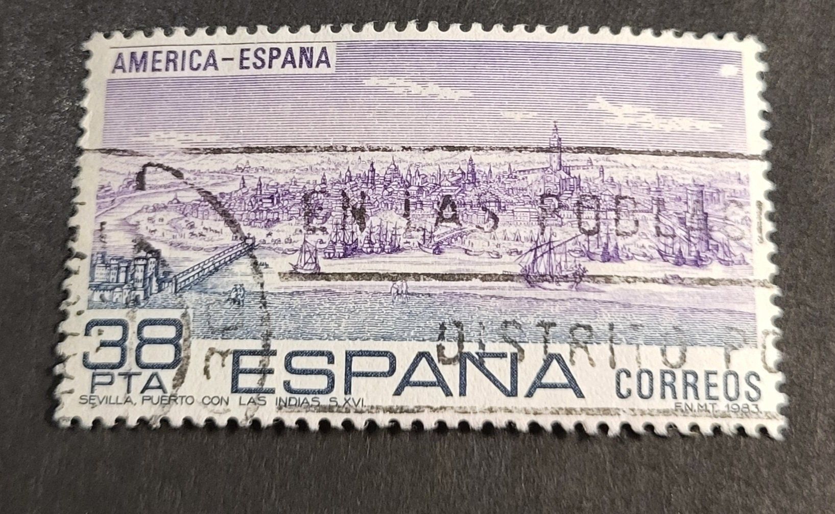 Tutti i francobolli: Spanien 1983 briefmarke – Usato da St Gallen venduto da Stampsalshobby