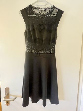 Elegantes ONLY Spitzenkleid Gr. 34 schwarz Cocktailkleid Par