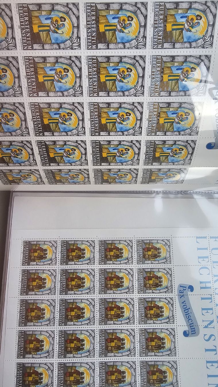 Tutti i francobolli: >65 Bögen postfrisch Liechtenstein Briefmarken FL Bogen – Nuovo e nell'imballaggio originale da Zürich venduto da ZH-Vintage 5