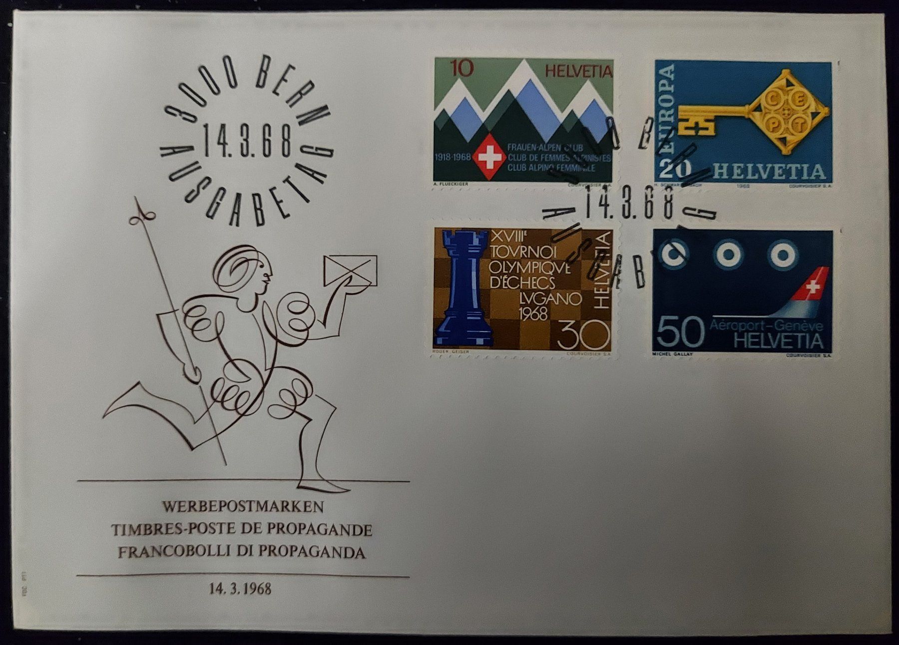 Tutti i francobolli: Werbepostmarken 1968 – Nuovo e nell'imballaggio originale da Lyss venduto da rochen54