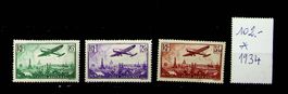 FRANCE POSTE AÉRIENNE TIMBRES NEUFS* 1934. COTE 102 € - V844