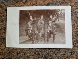 Alte Fotografie erste Einsiedler Musikgesellschaft Rarität!